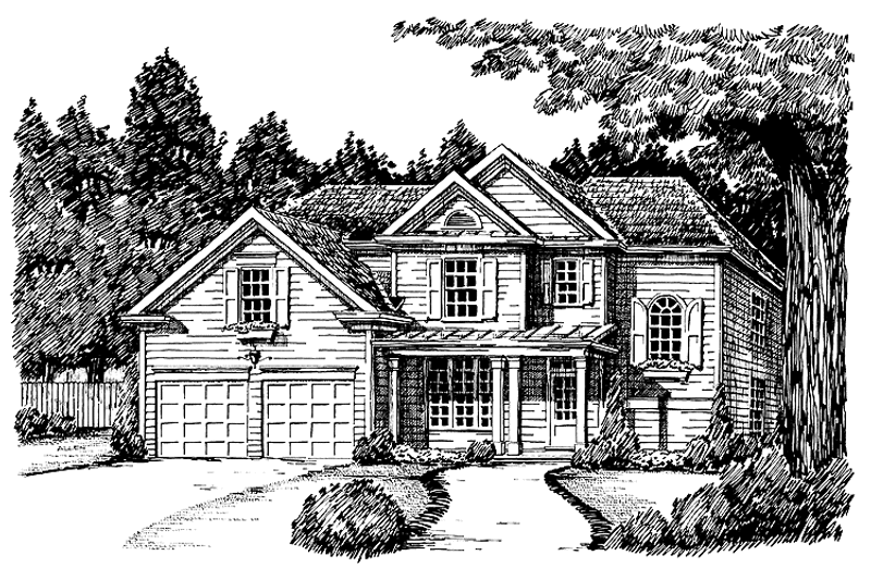 Home Plan - Exterior - Front Elevation 3 for Country House Plan #927-589 - 4 bed, 3 bath