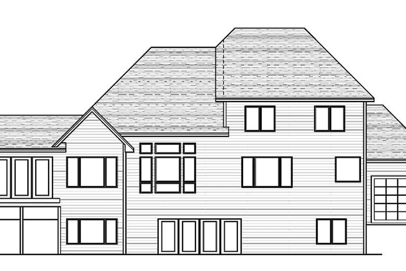 Dream House Plan - Exterior - Rear Elevation for Traditional House Plan #51-675 - 4 bed, 2.5 bath