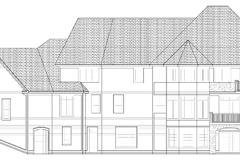 Home Plan - Exterior - Rear Elevation for Craftsman House Plan #328-438 - 4 bed, 4 bath