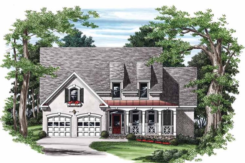 Dream House Plan - Country Exterior - Front Elevation Plan #927-473