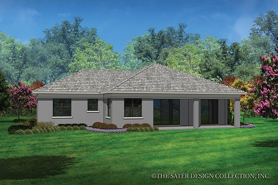 Exterior - Rear Elevation for Contemporary House Plan #930-450 - 3 bed, 2 bath