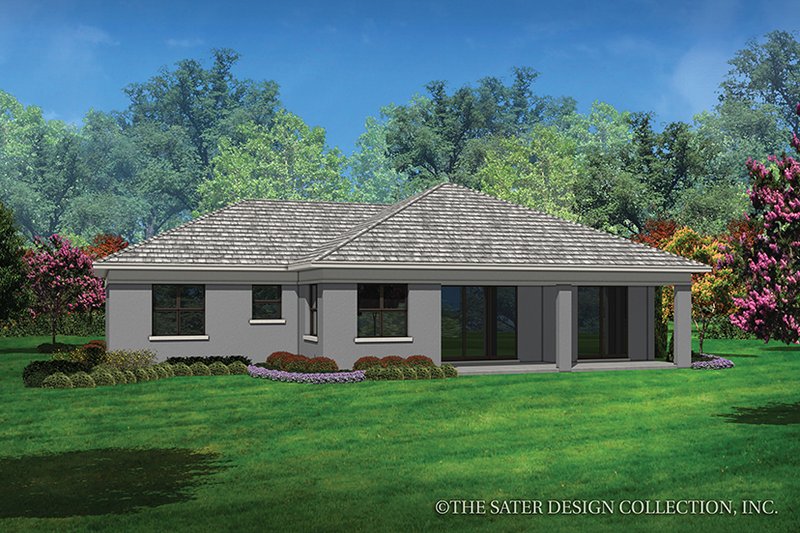 Dream House Plan - Exterior - Rear Elevation for Contemporary House Plan #930-450 - 3 bed, 2 bath