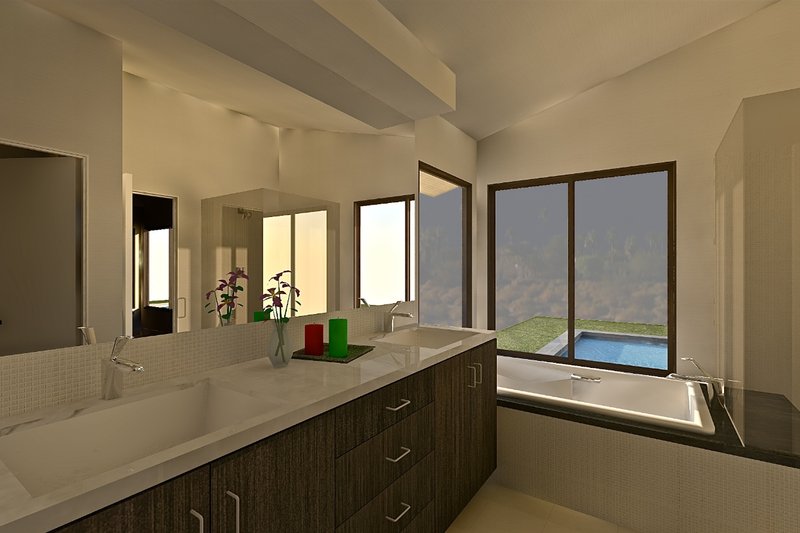 House Design - Interior - Master Bathroom for Ranch House Plan #489-1 - 3 bed, 2 bath