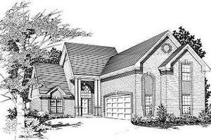 European Exterior - Front Elevation Plan #329-246