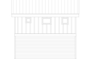 Exterior - Front Elevation 3 for Contemporary House Plan #932-461, 1 bath