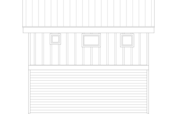 Exterior - Front Elevation 3 for Contemporary House Plan #932-461, 1 bath