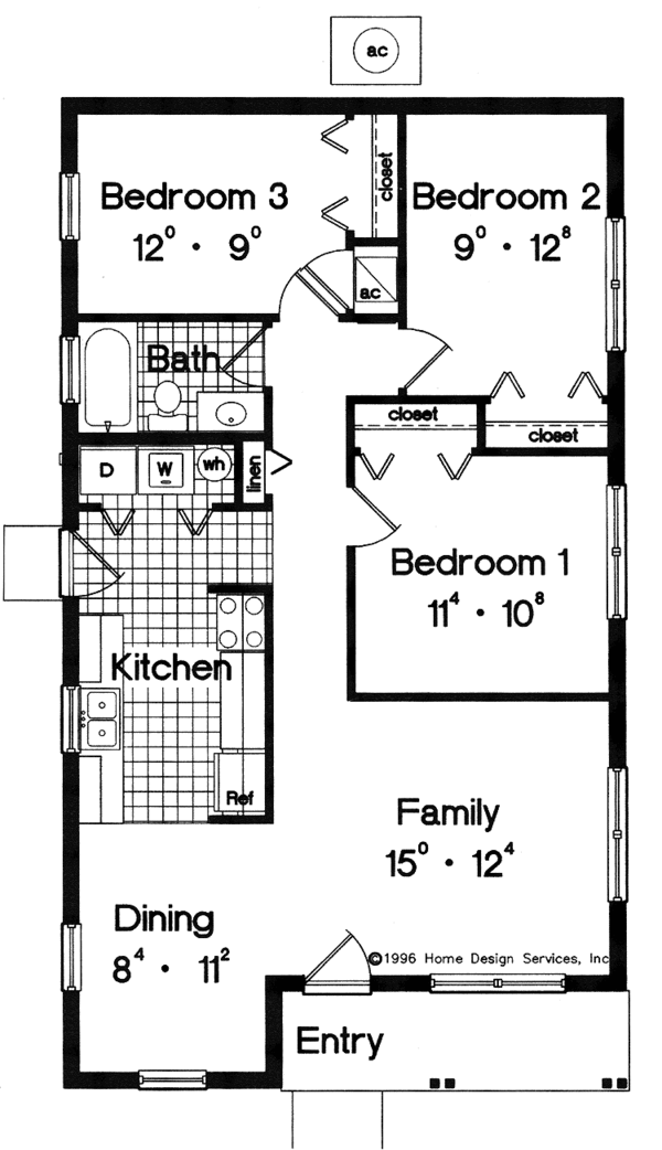 Home Plan - Prairie Floor Plan - Main Floor Plan #417-580