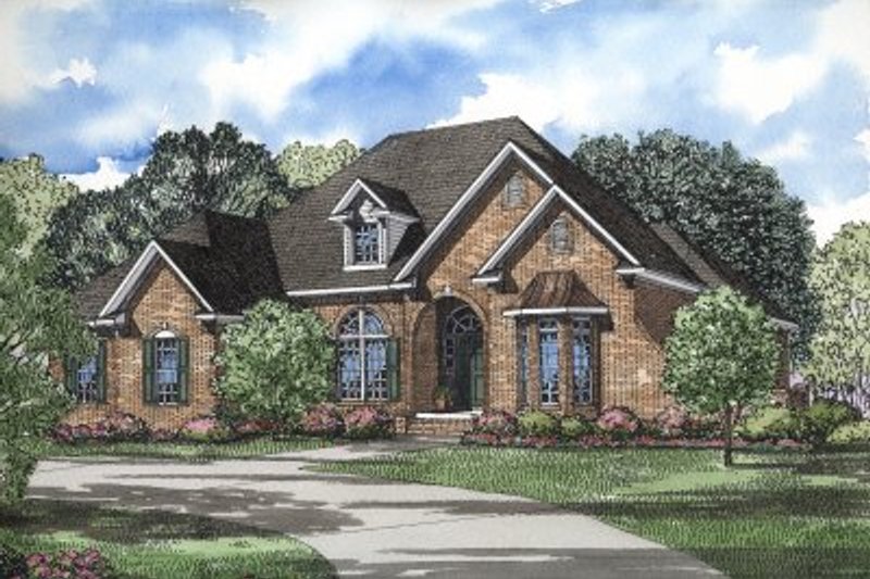 Dream House Plan - European Exterior - Front Elevation Plan #17-171