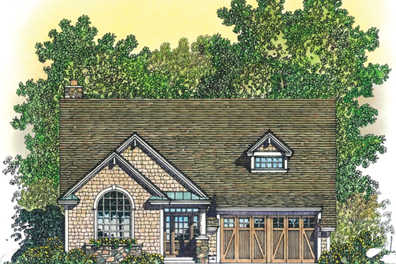 House Blueprint - Exterior - Front Elevation 3 for Craftsman House Plan #1016-107 - 3 bed, 2.5 bath