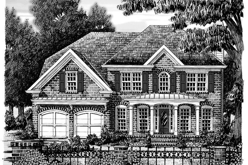 Dream House Plan - Exterior - Front Elevation 3 for Colonial House Plan #927-877 - 4 bed, 3 bath