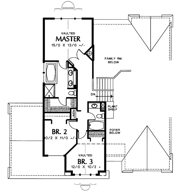 House Design - Contemporary Floor Plan - Upper Floor Plan #48-749