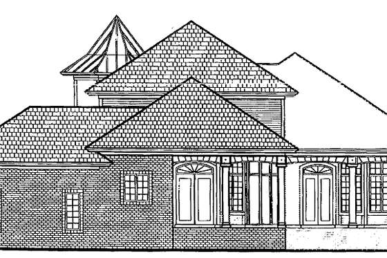 Exterior - Rear Elevation for Victorian House Plan #930-238 - 4 bed, 3.5 bath