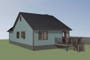 Cottage Style House Plan - 3 Beds 2 Baths 1152 Sq/Ft Plan #79-139 