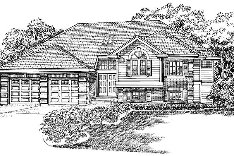 House Blueprint - Contemporary Exterior - Front Elevation Plan #47-905