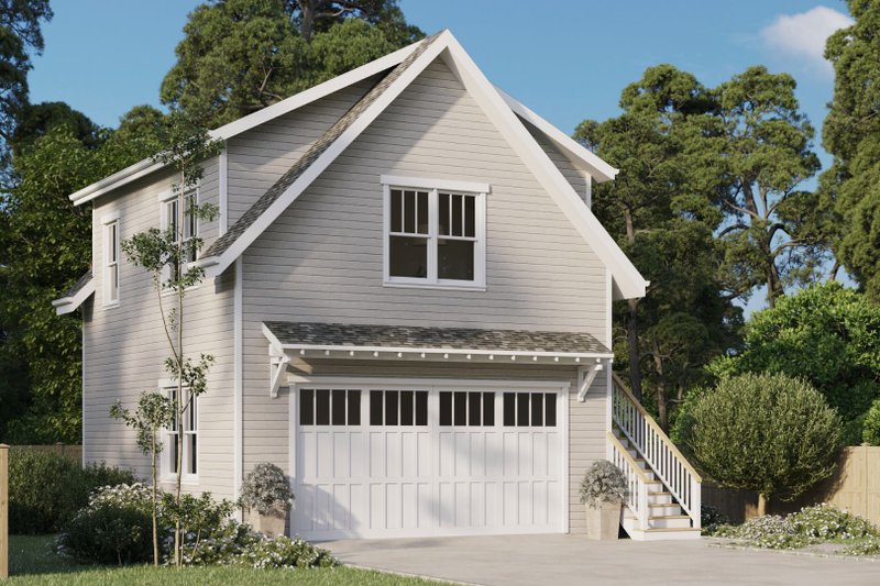 Architectural House Design - Exterior - Front Elevation 3 for Craftsman House Plan #461-100 - 1 bed, 1 bath