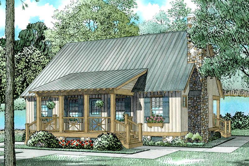 Dream House Plan - Exterior - Front Elevation 3 for Country House Plan #17-2885 - 3 bed, 2 bath