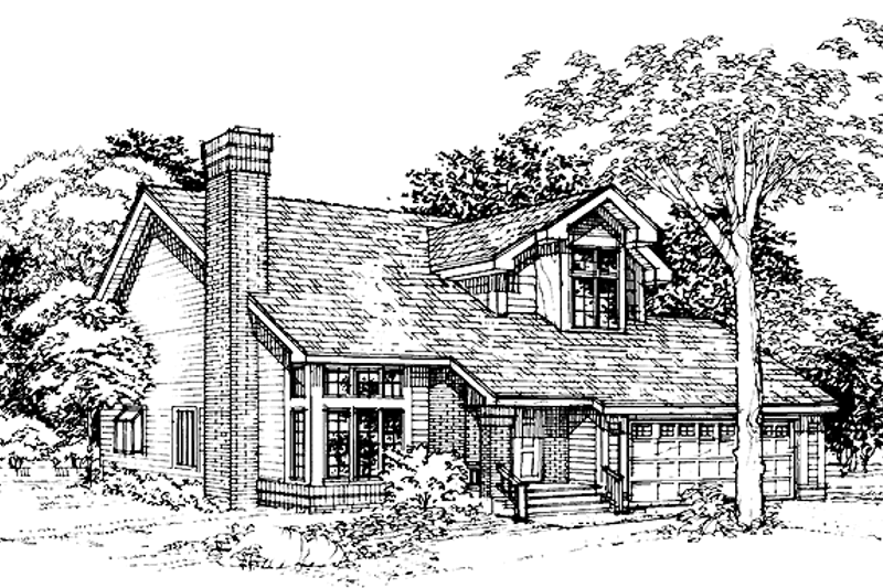 Dream House Plan - Contemporary Exterior - Front Elevation Plan #320-700
