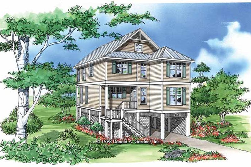 Architectural House Design - Craftsman Exterior - Front Elevation Plan #929-449