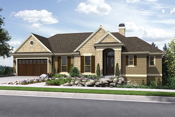 Exterior - Front Elevation 3 for Traditional House Plan #48-915 - 3 bed, 3.5 bath