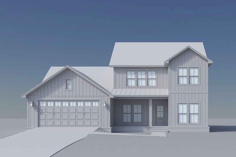 Architectural House Design - Exterior - Front Elevation 6 for Farmhouse House Plan #430-417 - 5 bed, 2.5 bath