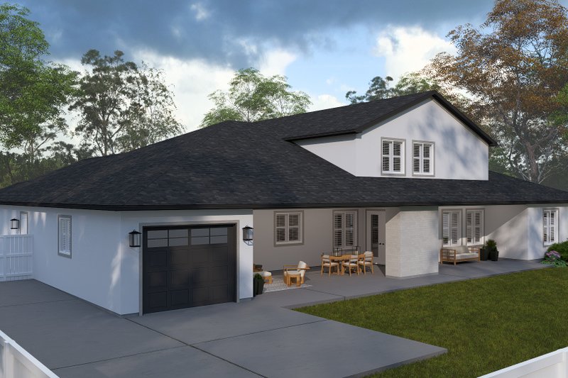 House Design - Exterior - Rear Elevation for Farmhouse House Plan #1060-347 - 4 bed, 4.5 bath