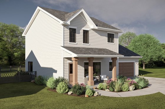 Exterior - Other Elevation 1 for Traditional House Plan #455-553 - 3 bed, 2.5 bath