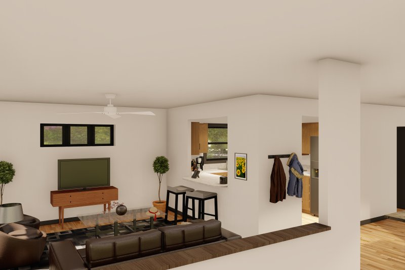 House Plan Design - Interior - Family Room for Traditional House Plan #1122-6 - 3 bed, 1 bath