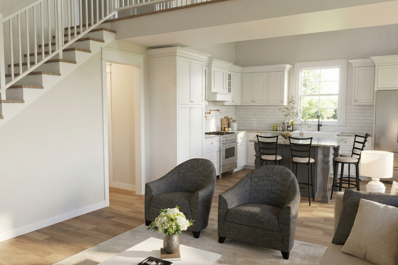 House Blueprint - Interior - Family Room for Farmhouse House Plan #923-484 - 3 bed, 2.5 bath