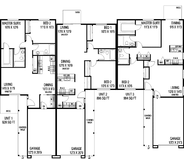 Ranch Floor Plan - Main Floor Plan #60-561