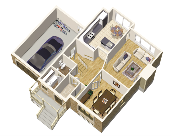 European Floor Plan - Main Floor Plan #25-4680