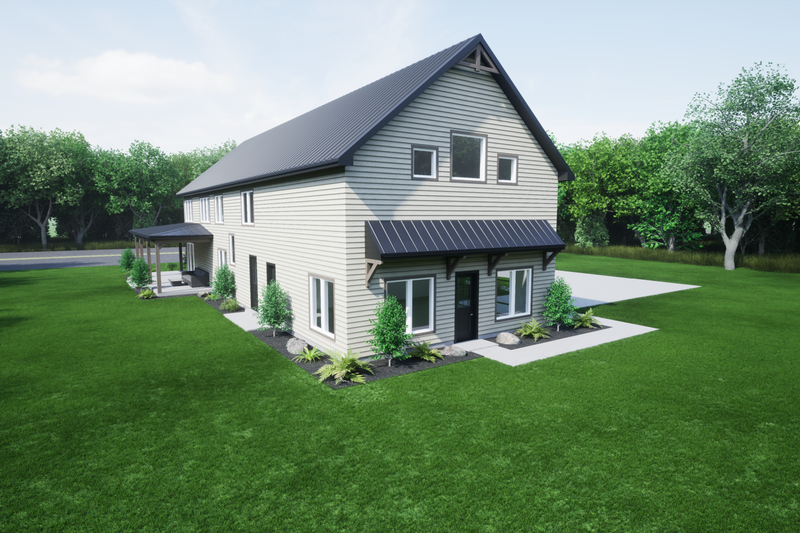 Architectural House Design - Exterior - Other Elevation 1 for Barndominium House Plan #1116-14 - 4 bed, 2.5 bath