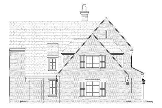 Exterior - Other Elevation 1 for Tudor House Plan #901-12 - 3 bed, 2.5 bath