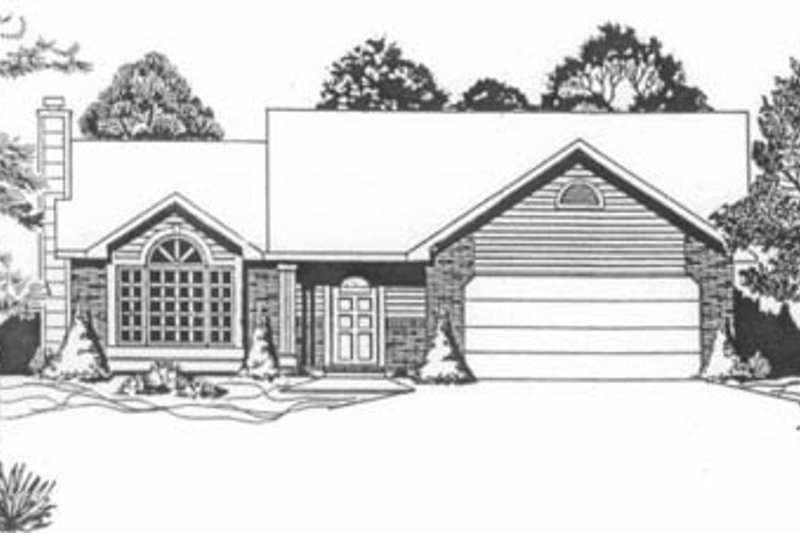 Traditional Style House Plan - 3 Beds 2 Baths 1235 Sq/Ft Plan #58-120