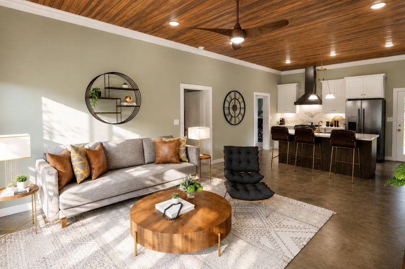 Dream House Plan - Interior - Entry for Farmhouse House Plan #44-318 - 2 bed, 3 bath