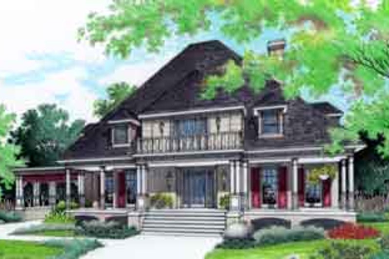 Architectural House Design - Southern Exterior - Front Elevation Plan #45-251