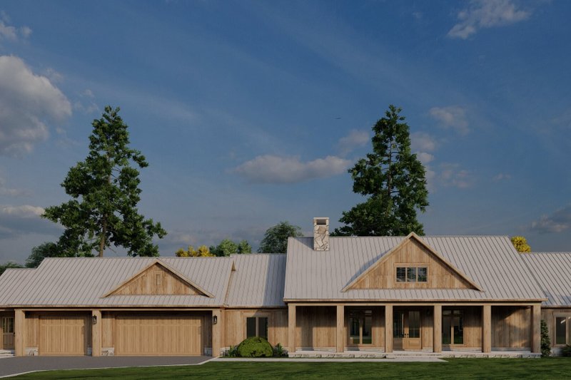 House Blueprint - Farmhouse Exterior - Front Elevation Plan #923-436