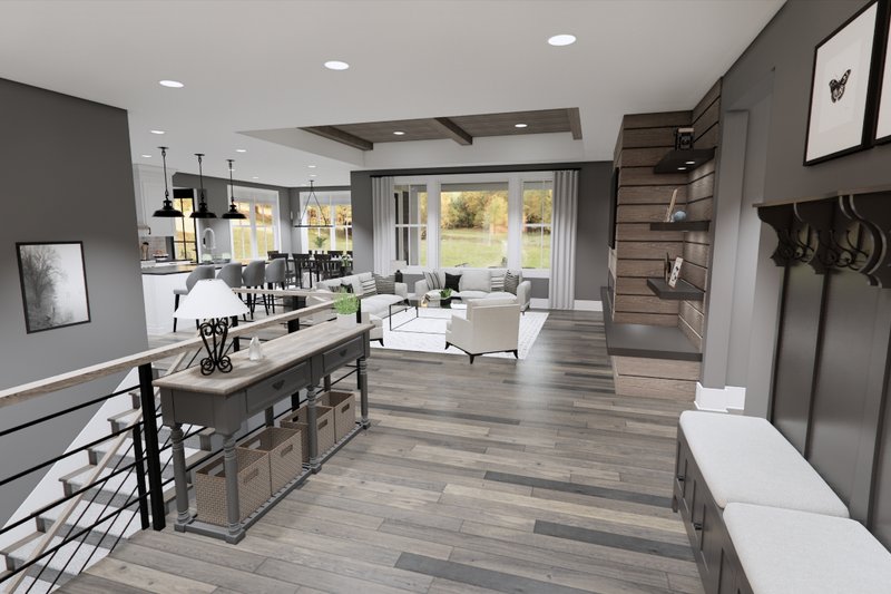 Home Plan - Interior - Entry for Farmhouse House Plan #51-1234 - 2 bed, 2.5 bath