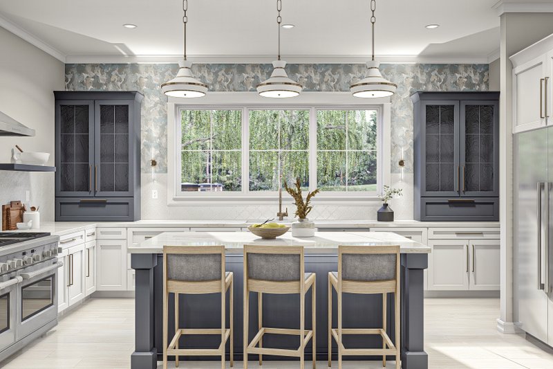House Blueprint - Interior - Kitchen for Southern House Plan #455-558 - 3 bed, 2.5 bath