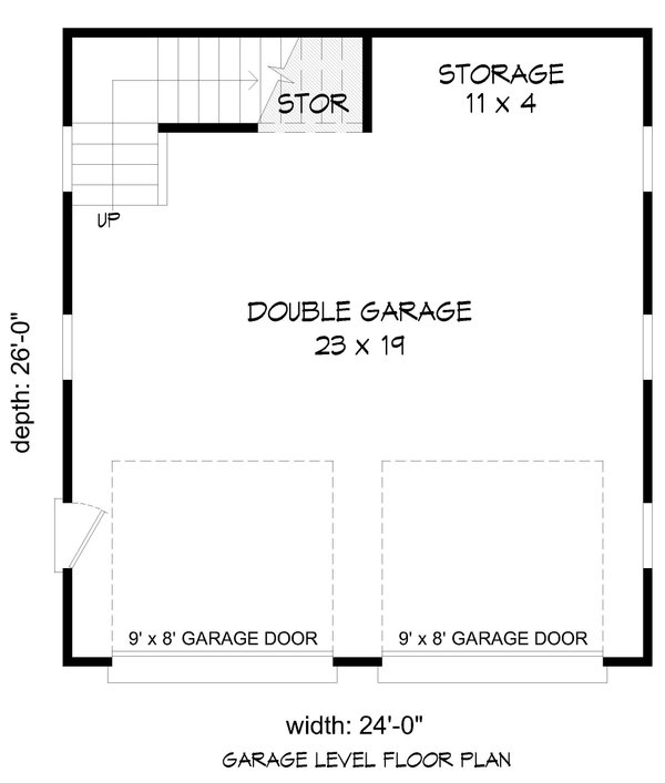 Home Plan - Floor Plan - Main Floor for Craftsman House Plan #932-1377, 0 bath