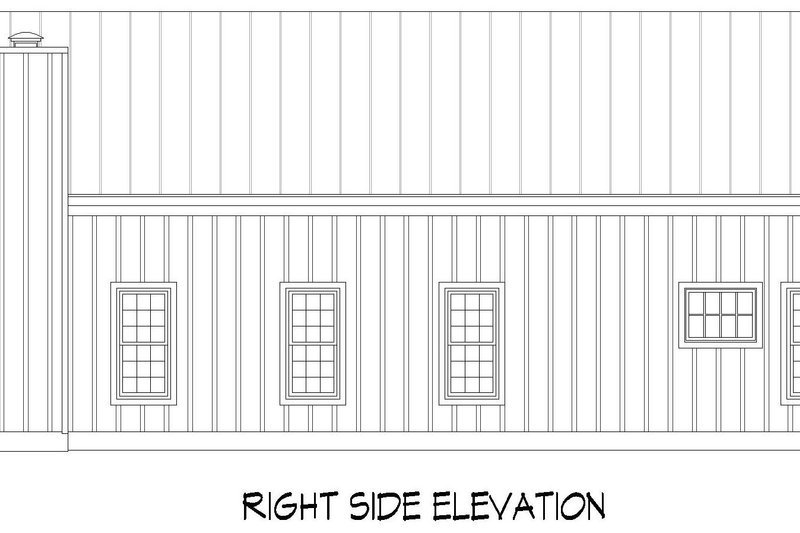 House Design - Exterior - Other Elevation 1 for Country House Plan #932-1182 - 4 bed, 3 bath