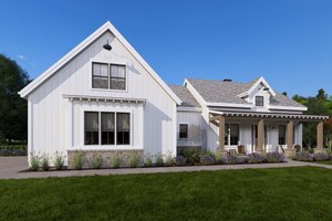 Exterior - Front Elevation 3 for Farmhouse House Plan #1069-28 - 3 bed, 2.5 bath