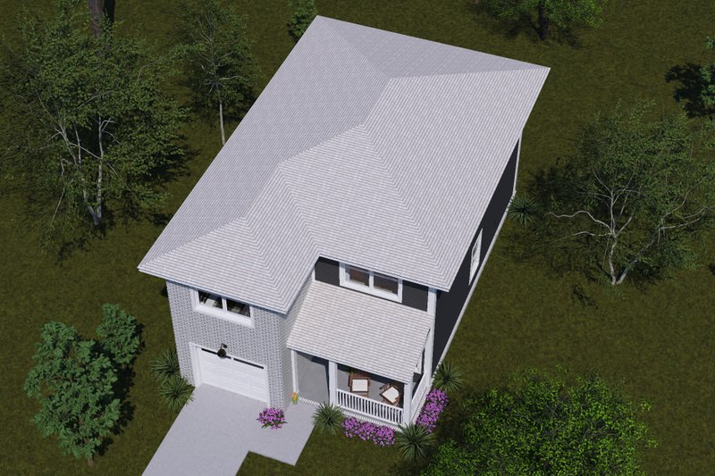 Architectural House Design - Exterior - Other Elevation 3 for Modern House Plan #513-2463 - 3 bed, 2.5 bath