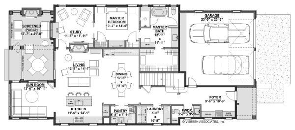 Dream House Plan - Farmhouse Floor Plan - Main Floor Plan #928-344