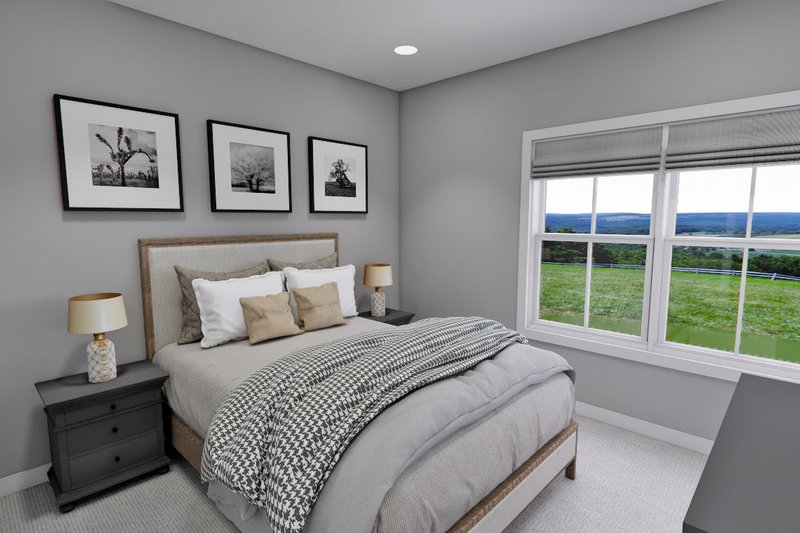 House Blueprint - Interior - Bedroom for Farmhouse House Plan #51-1275 - 4 bed, 3.5 bath