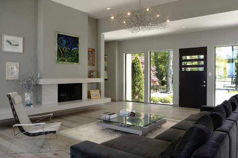 House Design - Interior - Family Room 1 for Contemporary House Plan #928-77 - 3 bed, 4.5 bath