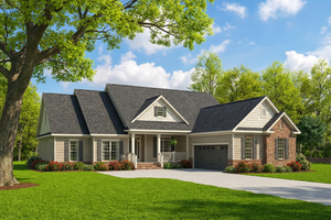 Traditional Exterior - Front Elevation Plan #17-2059