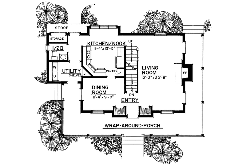 Dream House Plan - Floor Plan - Main Floor for Victorian House Plan #1016-53 - 3 bed, 2.5 bath
