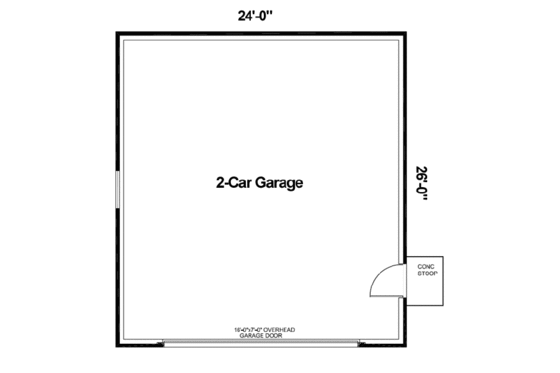 Floor Plan - Main Floor for Traditional House Plan #312-872, 0 bath