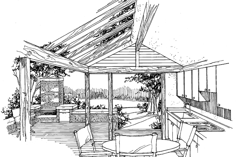 House Blueprint - Interior - Other for Prairie House Plan #1048-1, 0 bath