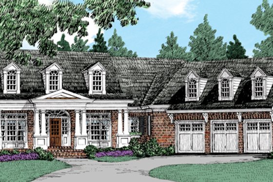 Exterior - Front Elevation 5 for Traditional House Plan #927-958 - 4 bed, 3.5 bath